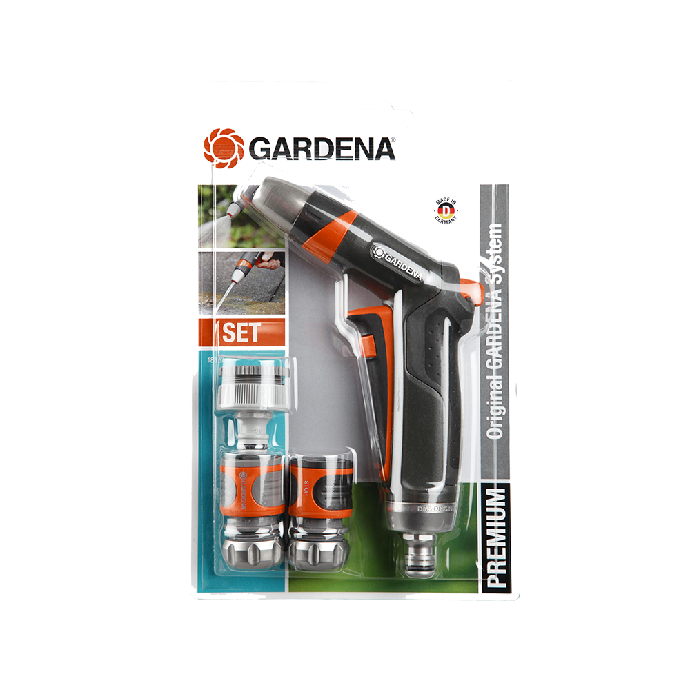 Bộ vòi tưới kim loại kèm cút nối 13mm Gardena 18298-20